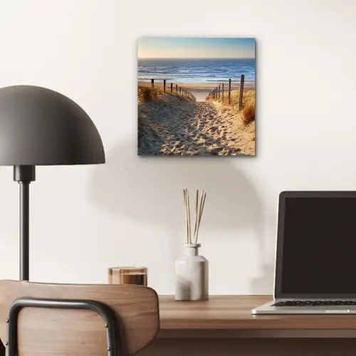 Strand - Zee - Nederland - Duinen - Zon aluminium wit klein -sfeer5