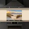 Strand - Duin - Gras - Zonsondergang - Zee keuken achterwand spatscherm klein -sfeer1