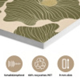Modern - Abstract - Groen PET vilt klein 837 -closeup_DE