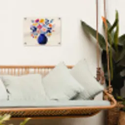 Vaas - Bloemen - Boeket tuinposter los doek klein -sfeer7
