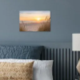 Zonsondergang - Duinen - Zee poster papier klein -sfeer2
