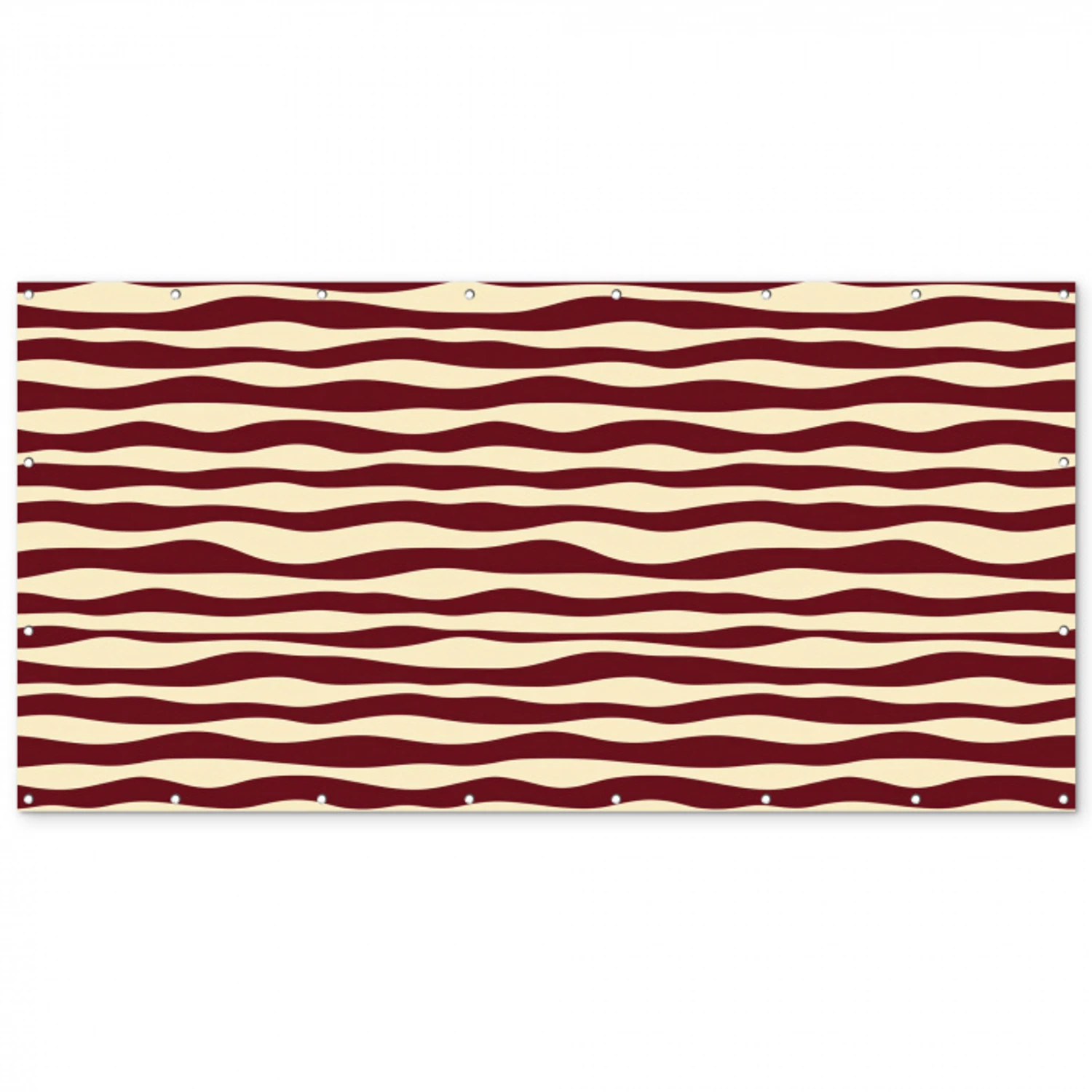 Golven - Rood - Patroon - Crème Balkonbeschermer Duitsland klein 596 -zz_3d