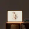 Veer - Bohemian - Boho - Pastel kleuren Light Box met batterij (Wandlamp kind) middel -sfeer1_kind