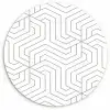 Geometrie - Lijn - Patroon Wandcirkel plexiglas klein 852 -3d