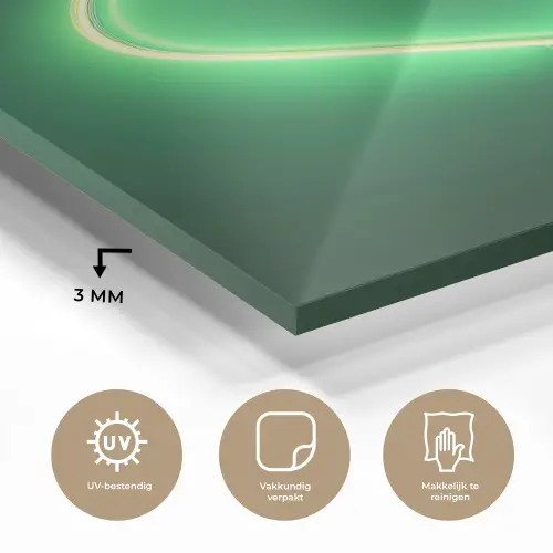 Neon - Groen - Licht plexiglas 5mm klein -sfeer2