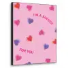 Lolly - Valentijn - Illustratie - Snoep Textielframe zwart klein -3d