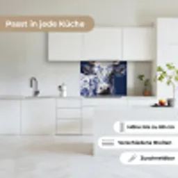 Koe - Delfts - Blauw - Artistiek keuken achterwand 2 middel -sfeer4_DE