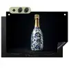 Champagne - Bloemen - Goud - Chique Inductie beschemer met haakjes klein -3d