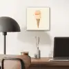 Minimalistisch - Schepijs - Hoorntje - Beige aluminium wit klein -sfeer5