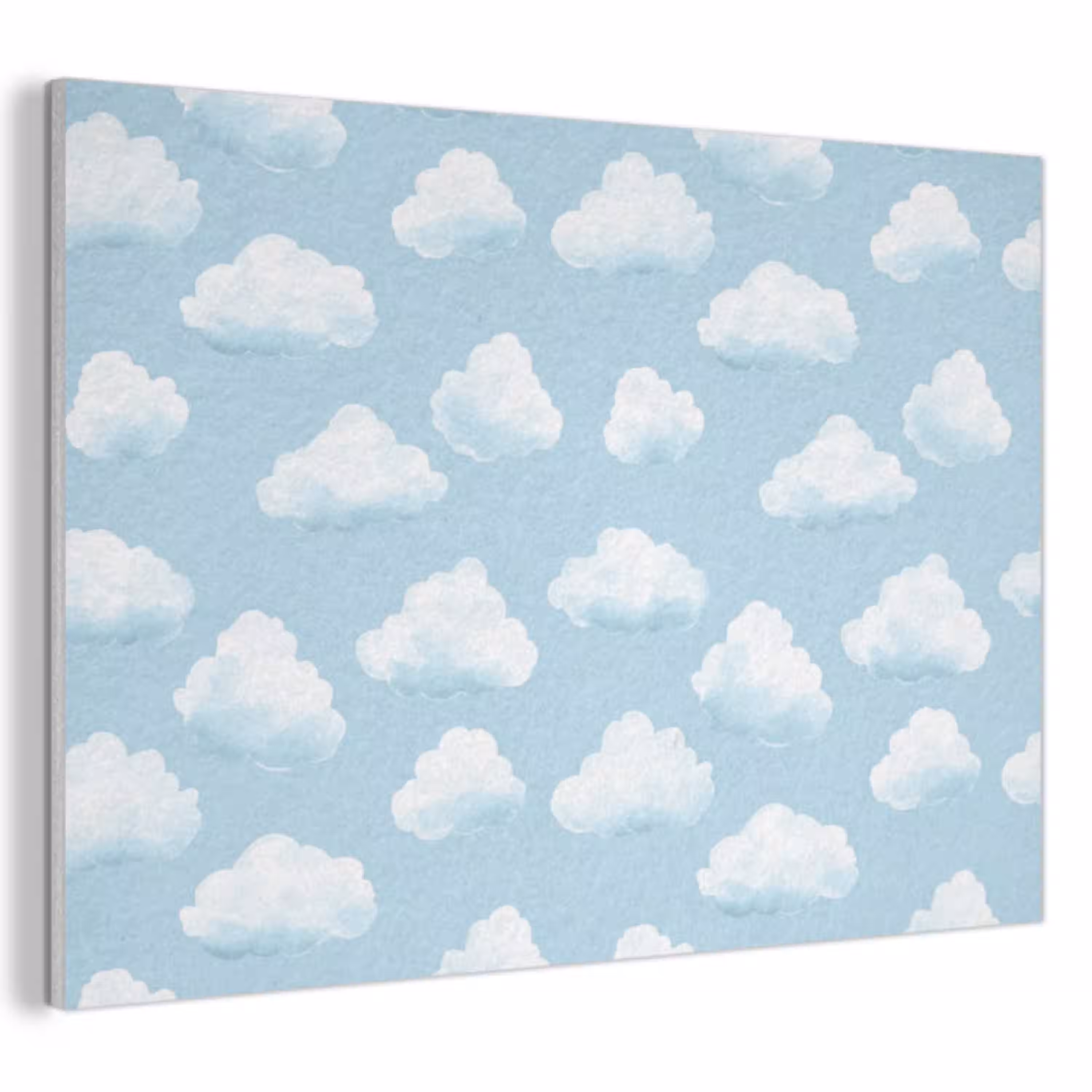Wolken - Illustratie - Blauw PET vilt klein 837 -3d
