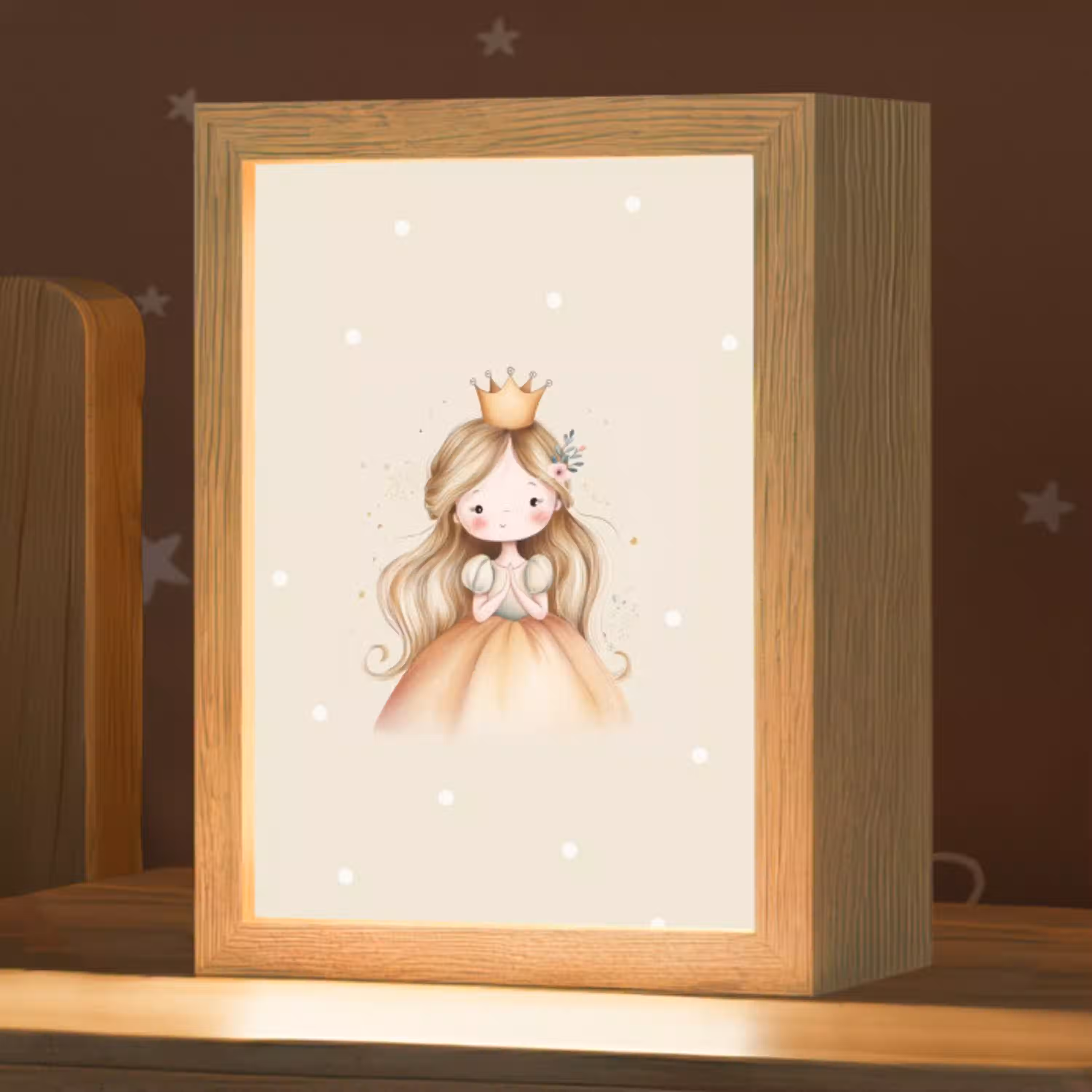 Prinses - Goud - Stippen Light Box met kabel klein -zzz_3d_website