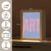 Art - Roze - Blauw Light Box met kabel (Tafellamp) klein -USP_NL