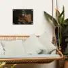 Bril - Leeuw - Bank - Hoed tuinposter los doek klein -sfeer7