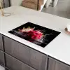 Drakenfruit - Zwart - Water - Vrucht - Fruit Inductie beschermer vinyl 3mm klein -sfeer8