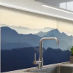 Landschap - Bergen - Groen - Natuur keuken achterwand 2 middel -zzzz3d_schuin