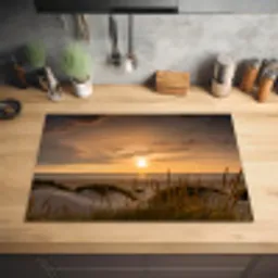 Duinzicht op Zonsondergang Inductie beschermer vinyl 3mm klein -sfeer5