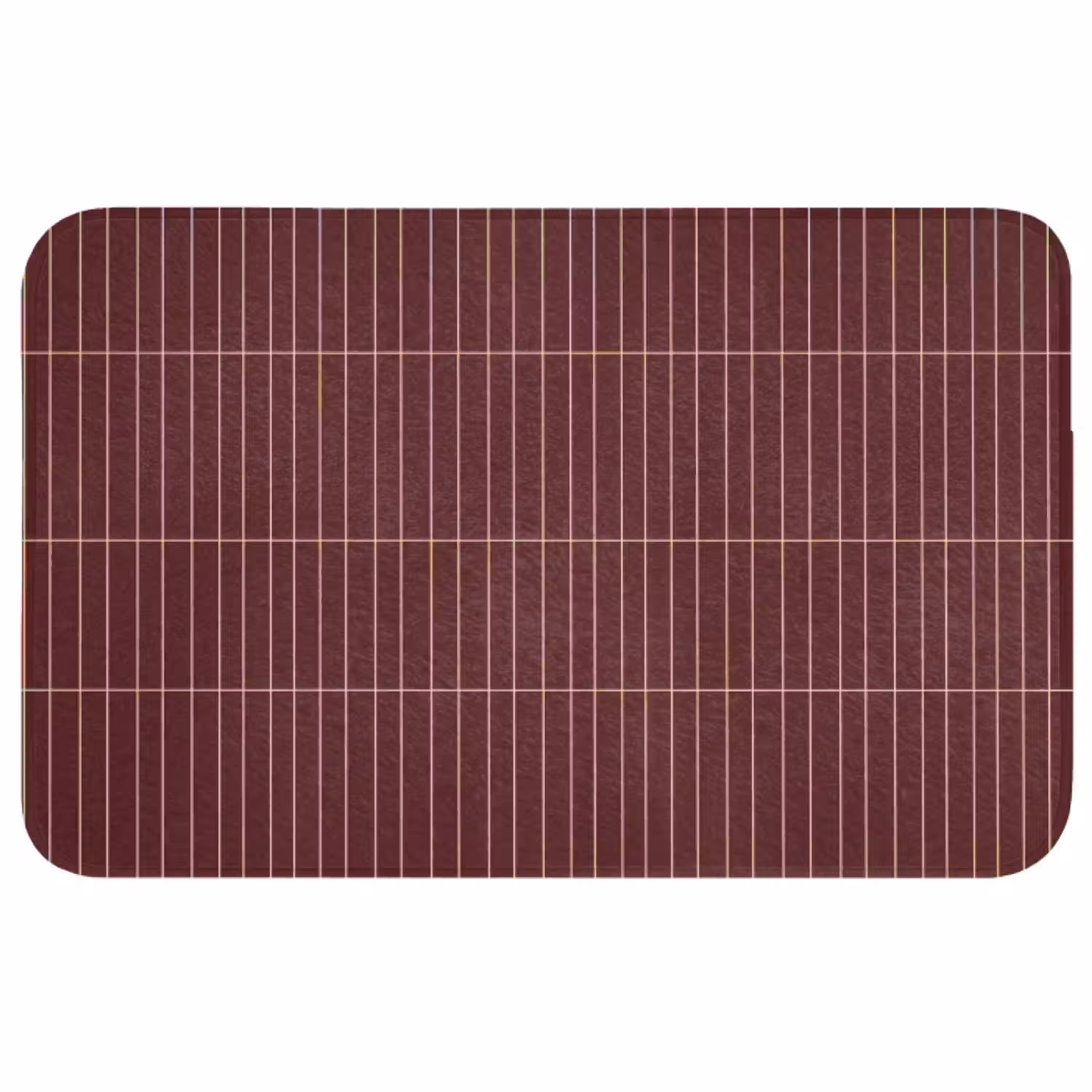 Lijnen - Patroon - Bordeaux WCmat middel 1009 -3d