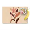 Minimalistisch - Bloem - Bladeren - Beige Placemat vinyl groot -zzzproduct_Kitchenyeah-website