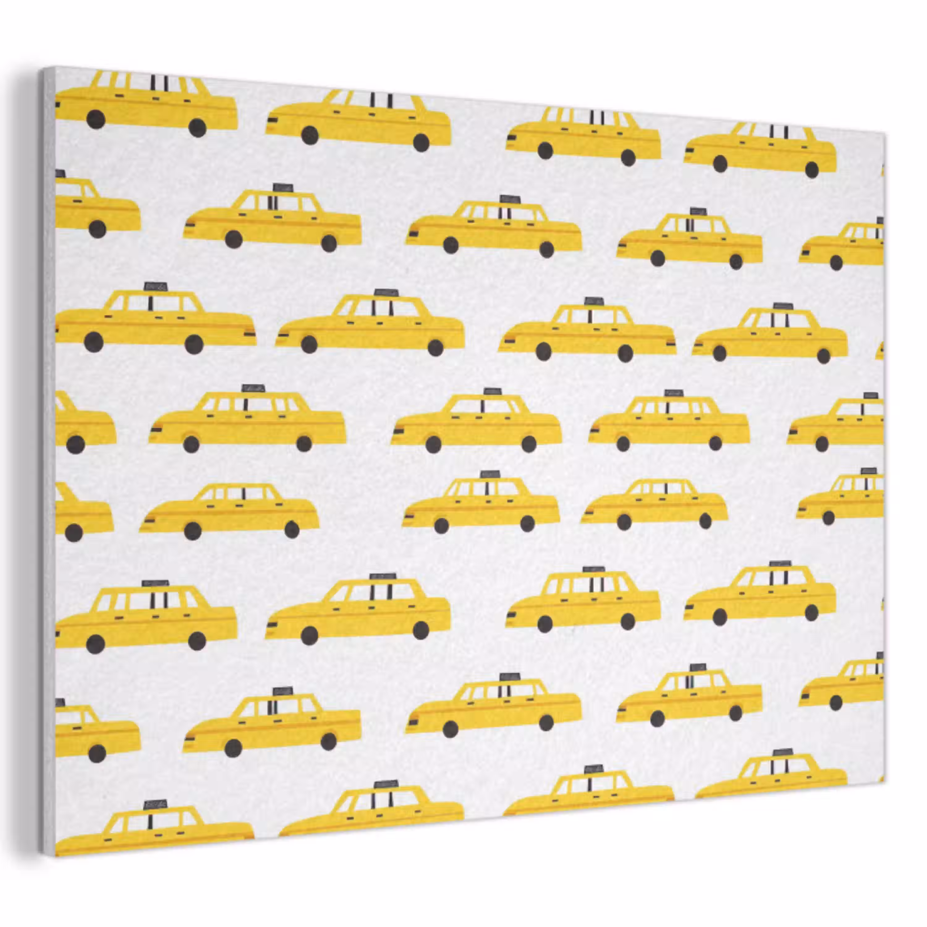 Taxi - Iconisch - Geel PET vilt klein 837 -3d