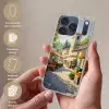 Dorp - Zon - Kraampjes - Huizen Telefoonhoesje iPhone 17 Pro klein -sfeer3_NL