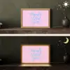 Tequila texted you - Roze - Blauw Light Box met kabel (Tafellamp) klein -sfeer3