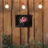 Quote - Bloemen - Vaas - Neon tuinposter los doek klein -sfeer1