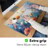 Bloemen - Natuur - Waterverf - Kunst Muismat XXL klein -sfeer3