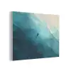 Zee - Silhouet - Abstract - Blauw PET vilt klein -3d