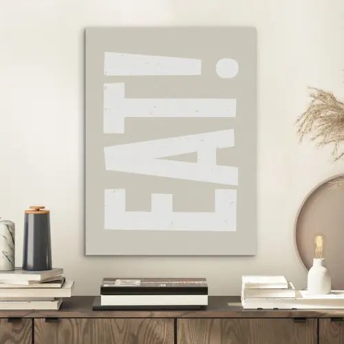 Eten - Decoratie - Beige - Wit PET vilt klein -sfeer1