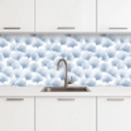 Waaier - Modern - Blauw keuken achterwand 2 middel 871 -3d