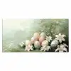 Paaseieren - Pasteltinten - Bloemen Muismat XXL klein -3d_leeg
