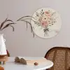 Bloemen - Quote - Beige - Lint Akoestische PET Vilt - Rond klein -sfeer3