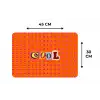 Cool - Stippen - Oranje Placemat vinyl groot -specs