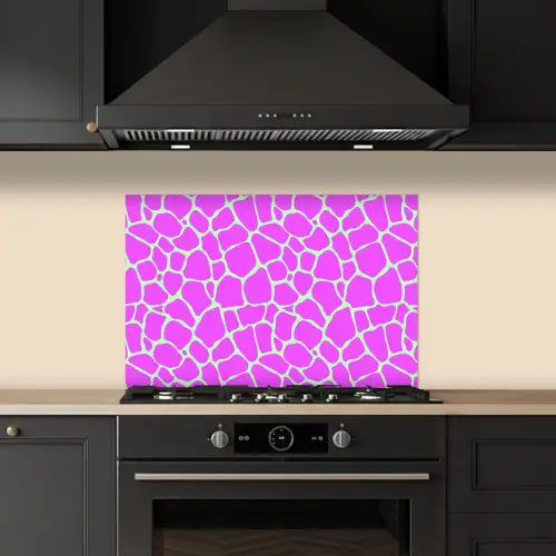 Mintgroen - Roze - Vlekken - Patroon keuken achterwand spatscherm klein 900 -sfeer1