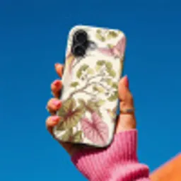 Vogels - Tropisch - Botanisch - Roze Toughcase MagSafe Apple iPhone 17 klein -Sfeer1V