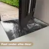 Schotse hooglander - Zwart - Wit - Sneeuwvlokken Deurmat klein -USP_NL