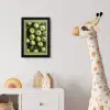 Appels - Groen - bladeren fotolijst zwart zonder passe partout klein -usfeer4_kinderkamer