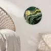 Marmer - Goud - Glitter - Groen - Marmerlook - Luxe Wandcirkel kunststof plaat 5mm dik klein -sfeer5