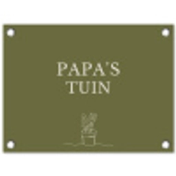 Papa's Tuin tuinposter los doek klein -3d
