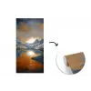 Berglandschap met Gouden Zonsondergang fotobehang vinyl groot -3d