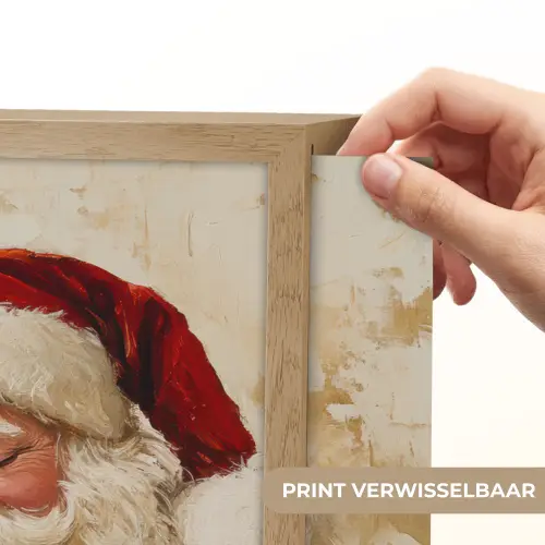 Kerstman - Rendier - Kerst - Christmas Light Box met batterij (Wandlamp) middel -USP_websiteprintNL