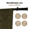 Krokodil - Leer - Groen - Bruin Wandkleed katoen klein 269 -sfeer2