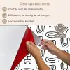 Symbolen - Zwart - Wit keuken achterwand spatscherm klein 900 -spatscherm_NL