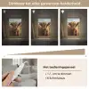 Schotse hooglander - Dieren portret - Natuur - Dier Light Box met kabel (Tafellamp) klein -USP_dimbaarNL
