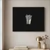 Frietjes - Futuristisch - Zilver Textielframe zwart klein -sfeer2