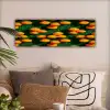 Mandarijn - Oranje - Druppels - Groen canvas 2cm klein 828 -sfeer1