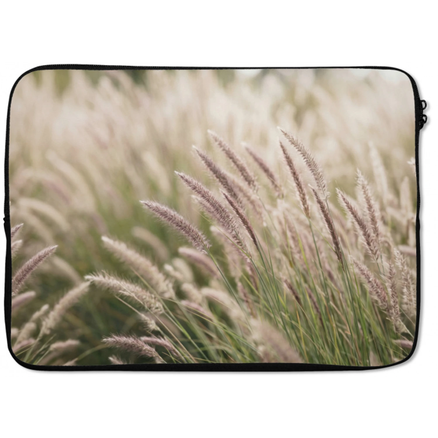 Gras - Close up - Groen laptophoes neopreen klein -zkaufland3dotto