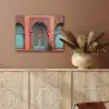 Lantaarn - Deur - Turquoise PET vilt klein -sfeer4