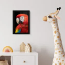 Ara - Portret - Rood fotolijst zwart zonder passe partout klein -usfeer4_kinderkamer