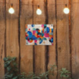 Kunst - Geometrisch - Abstract - Kleurrijk tuinposter los doek klein -sfeer1